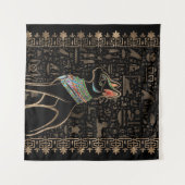 エジプト猫 – Bastet タペストリー (正面(横))