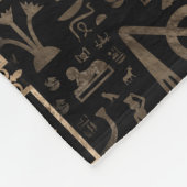 エジプト猫 – Bastet フリースブランケット (角)