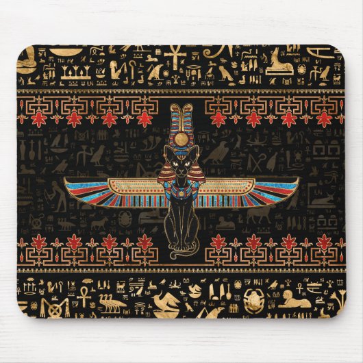 エジプト猫 – Bastet マウスパッド (正面)