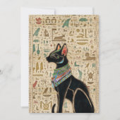 エジプト猫 – Bastet on papyrus シーズンカード (正面)
