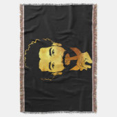 エジプト王サッカー・モハメド・サラ スローブランケット (正面縦)