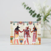 エジプト王室ののパピルス ポストカード (スタンド正面)