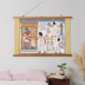 エジプト王室のデザインはがき 吊り下げ型タペストリー (寝室)