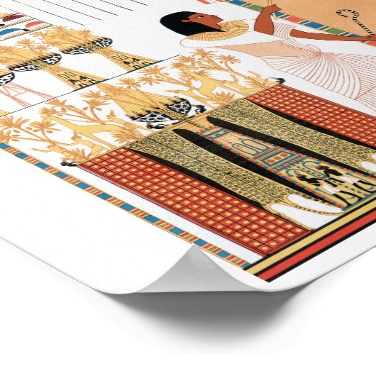 エジプト王室のデザインポスター ポスター (角)