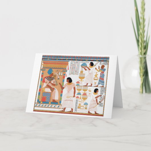 エジプト王室のデザイン カード (正面)