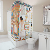 エジプト王室のデザイン シャワーカーテン (インサイチュ)