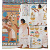 エジプト王室のデザイン シャワーカーテン (正面)