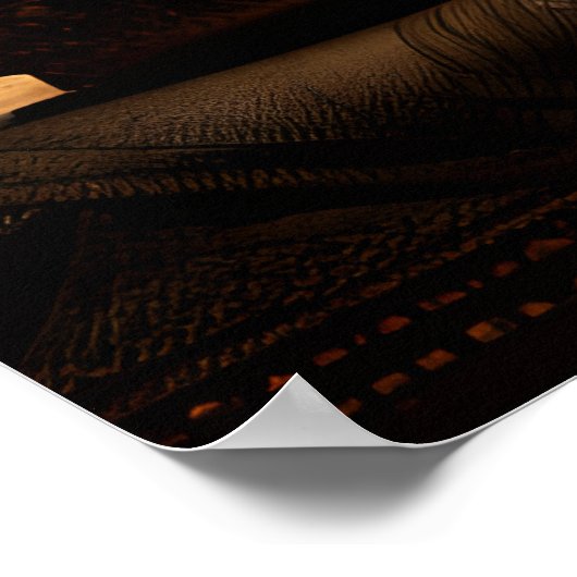 エジプト王室のピラミッドのバーセンジ ポスター (角)