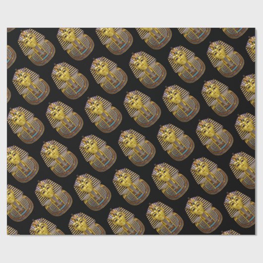 エジプト王室の金色の仮面 ラッピングペーパー (フラット)