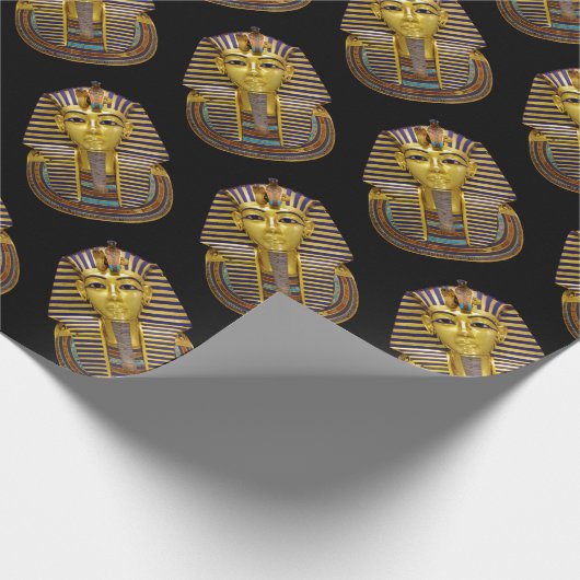 エジプト王室の金色の仮面 ラッピングペーパー (角)