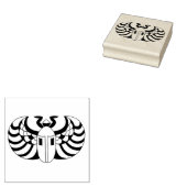 エジプト産スカラブカブトムシと抽象芸術標識 ラバースタンプ (押印)