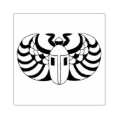 エジプト産スカラブカブトムシと抽象芸術標識 ラバースタンプ (インプリント)