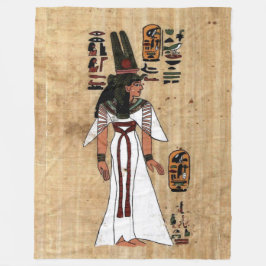 エジプト産パプリウス フリースブランケット