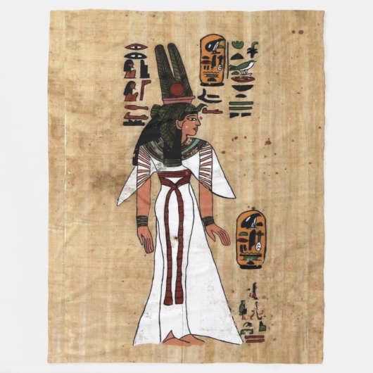 エジプト産パプリウス フリースブランケット (正面)