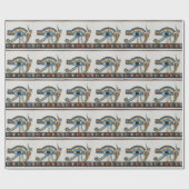 エジプト目のホルスラッピング紙 ラッピングペーパー (フラット)