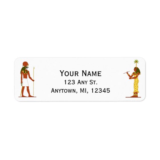 エジプト神と女神 ラベル (正面)