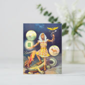 エジプト神のヴィンテージ芸術 ポストカード (スタンド正面)