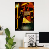 エジプト神トト ポスター (ホームオフィス)