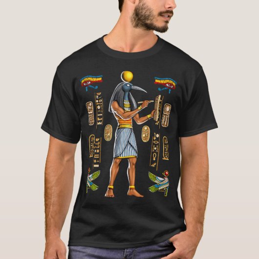 エジプト神話の神トト Tシャツ (正面)