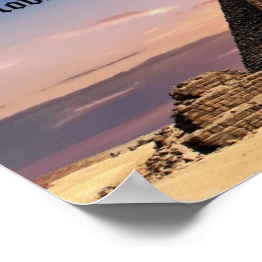 エジプト素晴らしのピラミッドとファラオの引用文ポスター ポスター (角)