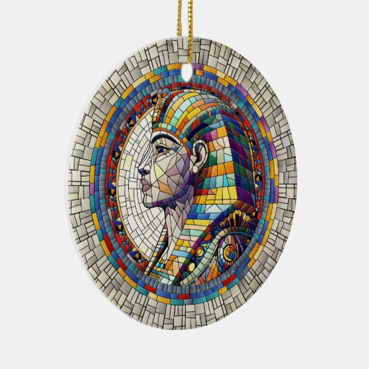エジプト素晴らしスフィンクス – モザイクアート セラミックオーナメント (右)