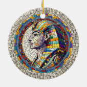 エジプト素晴らしスフィンクス – モザイクアート セラミックオーナメント (裏面)