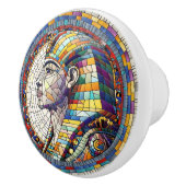 エジプト素晴らしスフィンクス – モザイクアート セラミックノブ (右)