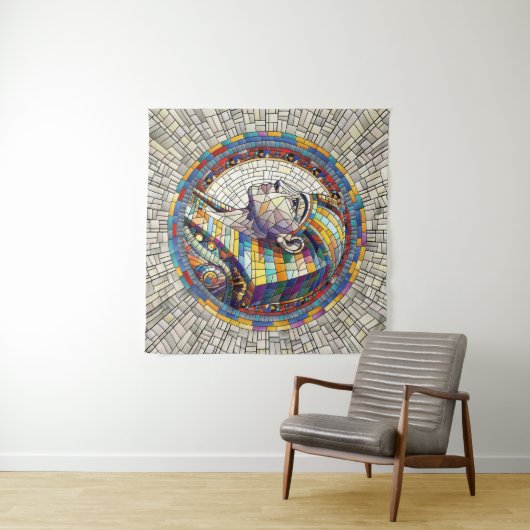 エジプト素晴らしスフィンクス – モザイクアート タペストリー (インサイチュ(横))