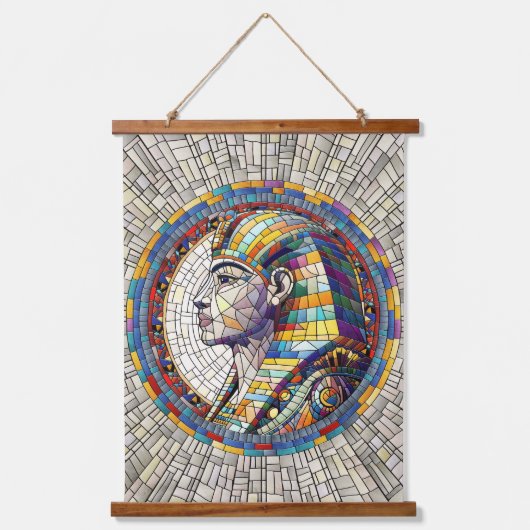 エジプト素晴らしスフィンクス – モザイクアート 吊り下げ型タペストリー (正面)