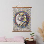 エジプト素晴らしスフィンクス – モザイクアート 吊り下げ型タペストリー (寝室)