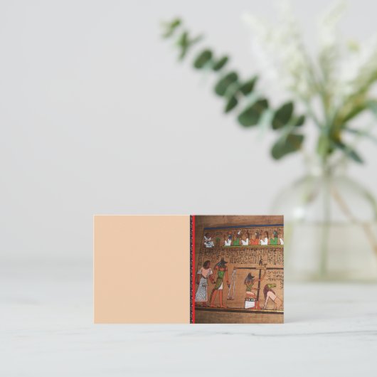 エジプト絵文字の名刺 名刺 (スタンド正面)