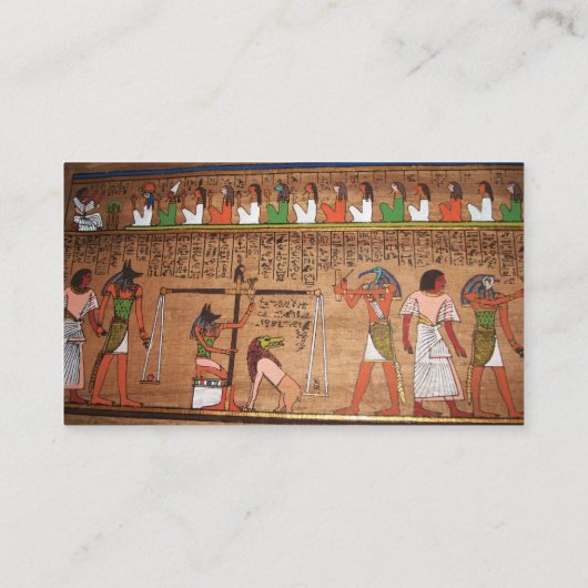 エジプト絵文字の名刺 名刺 (裏面)