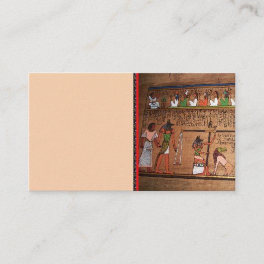 エジプト絵文字の名刺 名刺 (正面)