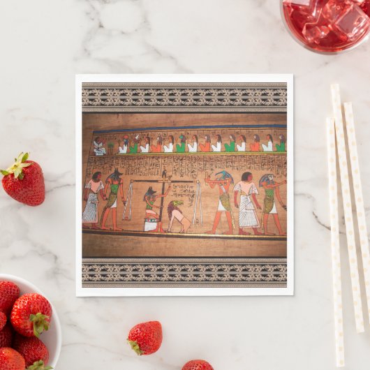 エジプト絵文字の紙ナプキン スタンダードランチョンナプキン (インサイチュ)