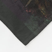 エジプト絵文字シンボルアート フリースブランケット (角)