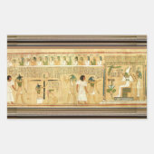 エジプト絵文字シール 長方形シール (正面)