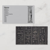 エジプト絵文字名刺 名刺 (正面/裏面)