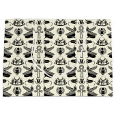 エジプト絵文字抱き枕 ラージペーパーバッグ (正面)