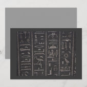 エジプト絵文字招待状 招待状 (正面/裏面)
