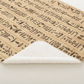 エジプト絵文字、シームレグランジスパターン シェルパブランケット (3/4)