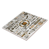 エジプト絵文字 タイル (側面)