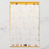 エジプト絵文字 便箋 (正面)