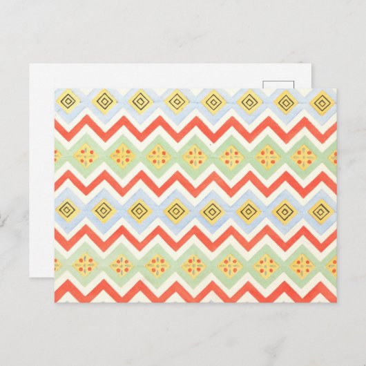 エジプト絵画墓葉書からの天井 ポストカード (正面/裏面)