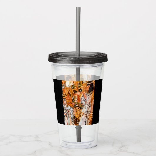 エジプト美術 アクリルタンブラー (正面)