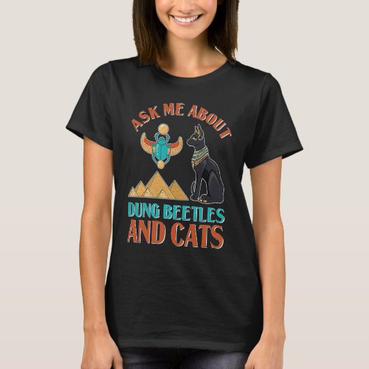 エジプト考古学エジプト学scarabs未来エジプト tシャツ (正面)