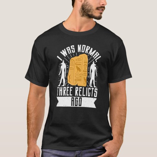 エジプト考古学エジプト考古学者ファラオ象形文字 Tシャツ (正面)