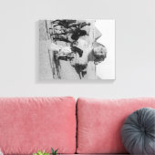 エジプト観光客旅行ザナイル、スピックス キャンバスプリント (インサイチュ (リビング))