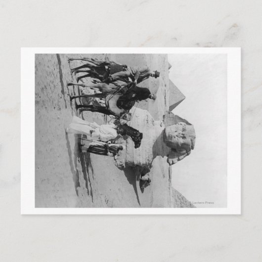 エジプト観光客旅行ザナイル、スピックス ポストカード (正面)