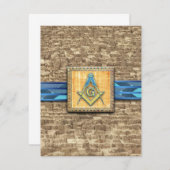 エジプト角錐の正方形コンパス サンキューカード (正面/裏面)