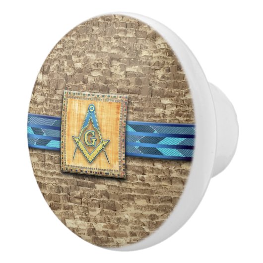 エジプト角錐の正方形コンパス セラミックノブ (右)